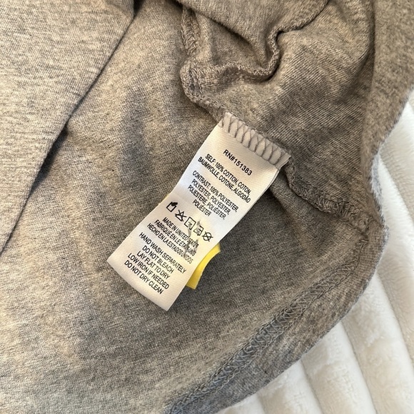 Current air grey mixed media snakeskin flutter sleeve knot detail medium tee - Picture 6 of 7